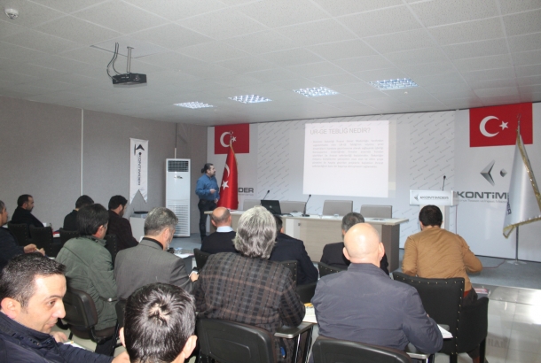 Bilimsel Destek Merkezi Müdürü Umut Akgün, üyelerimize UR-GE Projeleri hakkında sunum yaptı.
