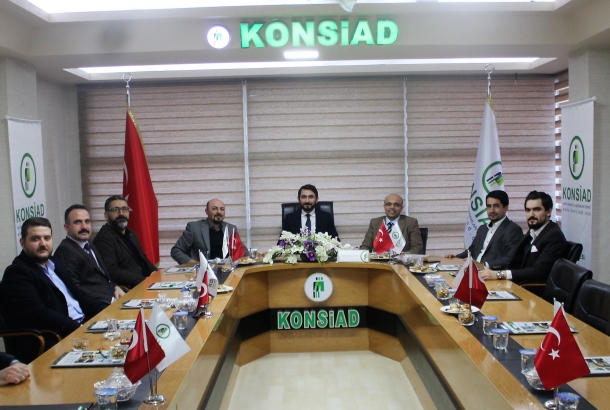 KONTİMDER Yönetim Kurulu Üyeleri KONSİAD Konya Şubesi'ni ziyaret etti.