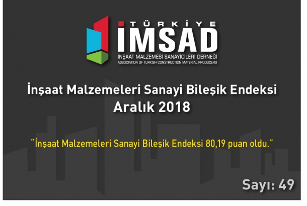 “Türkiye İMSAD İnşaat Malzemeleri Sanayi Bileşik Endeksi” Aralık Ayı Sonuçları Açıklandı