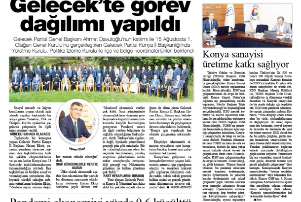 Pandemi ekonomiyi % 9.9,  inşaat sektörünü % 2.7 küçülttü