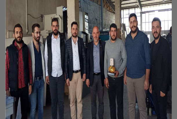 Dernek üyemiz Mehmet Çakmak işyerinde ziyaret edildi