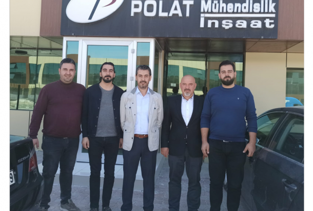Dernek üyemiz Kemal POLAT (Tevfik Polat Mühendislik İnşaat) iş yerinde ziyaret edildi.