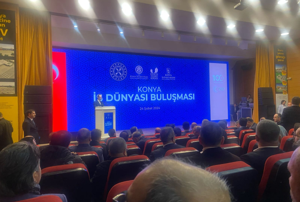 Hazine ve Maliye Bakanı Mehmet Şimşek'in konuk olduğu Konya İş Dünyası Buluşması programına KONTİMDER Başkan Yardımcısı Cüneyt Tat ve Yönetim Kurulu Üyesi Hasan Boztepe katıldı.