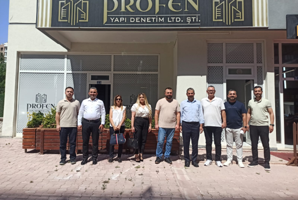 KONTİMDER ailesine katılan Savaş Cindere'yi iş yerinde  (Profen Yapı Denetim) ziyaret ettik. 