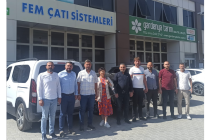 Dernek Başkan Yardımcısı Mustafa Kiriş'i iş yerinde (FEM Çatı Sistemleri) ziyaret ettik.