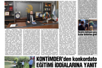 Konya Tesisat ve İnşaat Malzemecileri Derneği (KONTİMDER) Başkanı Ali TETİK: ‘’KONTİMDER olarak konkordatoların,  iflasların olmadığı bir ekonomi istiyoruz’’